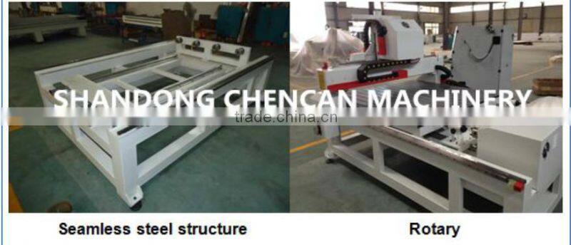 Jinan 4 Axis 3D CNC Wood Working Router Engraver Machine 1530 CNC Router for cylinder