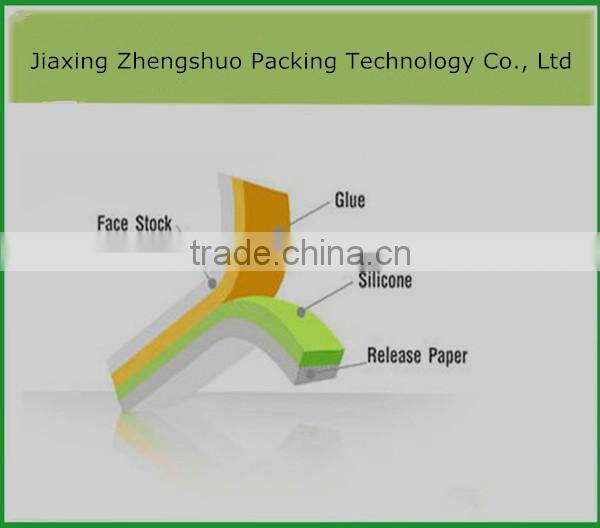 Self adhesive wood free paper with water based glue