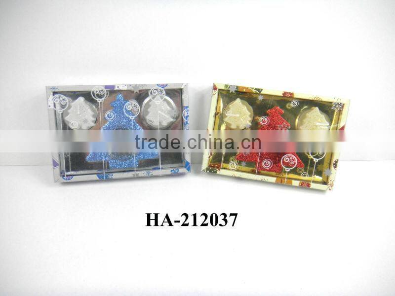 christmas tree tealight and incense with incense holder set