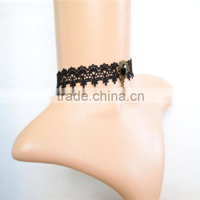 Gothic Punk necklace false collar accessoriesJewelry, Black Lace Vampire sexy Costume Jewelry Necklace