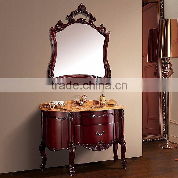 WTS22000 Mirrored Cabinets Type and Modern Style modern red bathroom cabinet