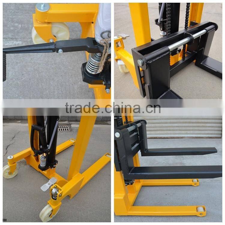 500kg, lifting height 1600mm used manual stacker