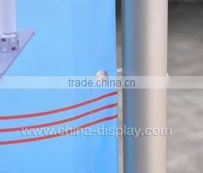 Outdoor waterproof free standing banner stand with durable hardware