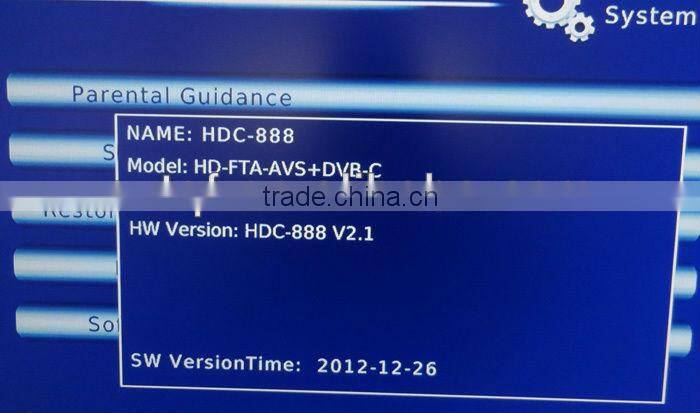 FYHD800C cable HD TV Receiver for Singapore FYHD HDC-800 Upgrade to HDC-888 cable WHITE FYHD800-c