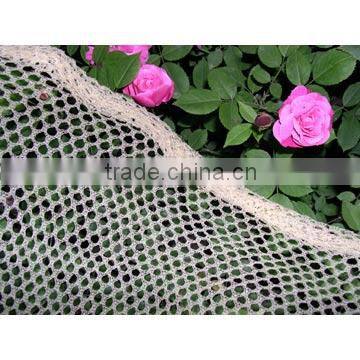 Beige color honeycomb structure olive net