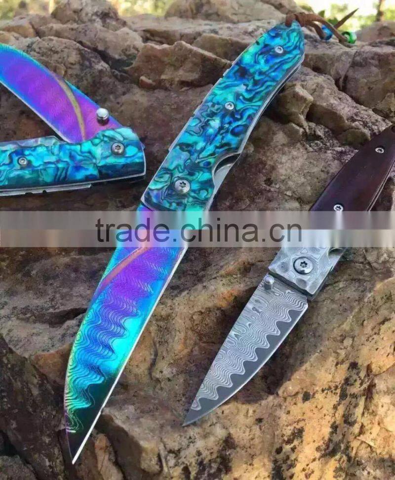 sharp blade engraved hunting knife camping knife