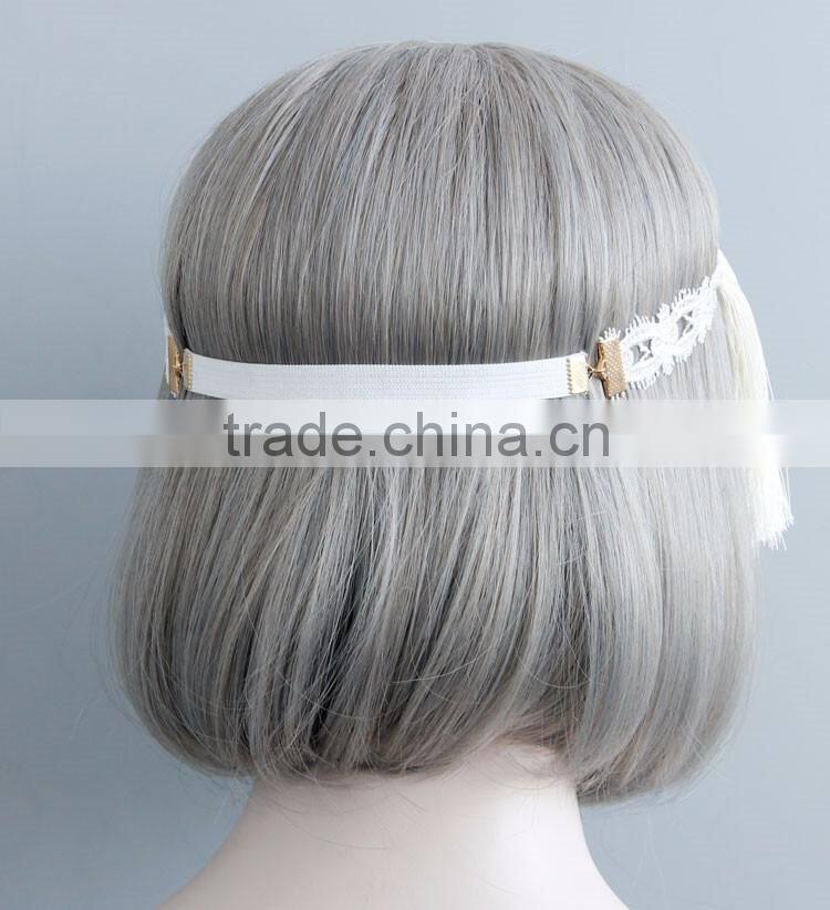 MYLOVE MLFD38 Bohemia hair accessory women white lace hair band for party