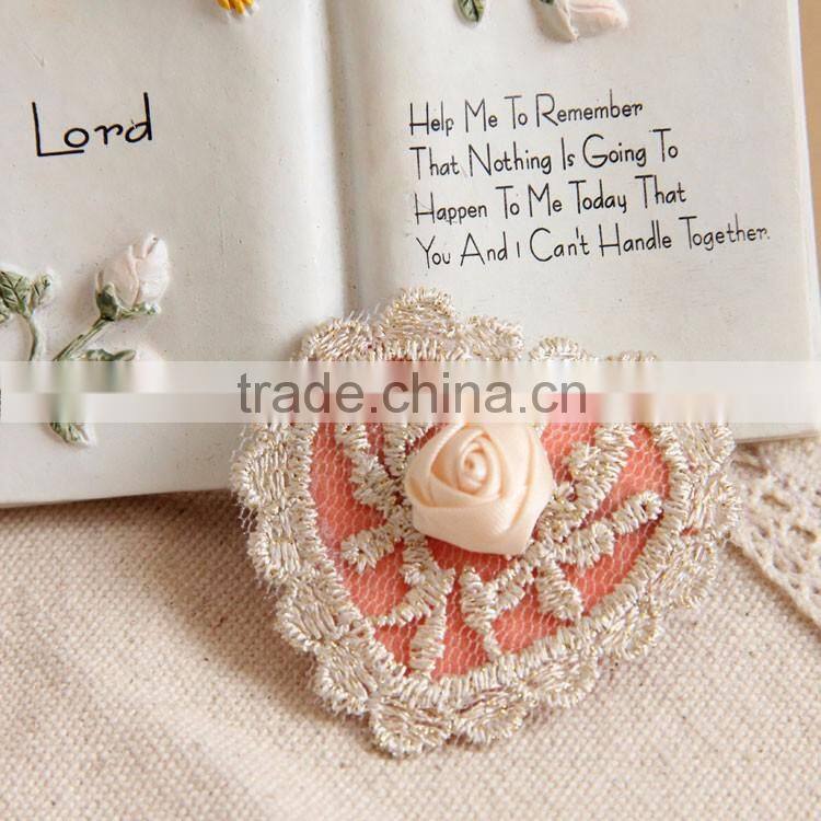 MYLOVE original heart hat women lace hairpins with rose hair jewelry