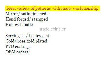 Rosegold cutley set FDA LFGB standard