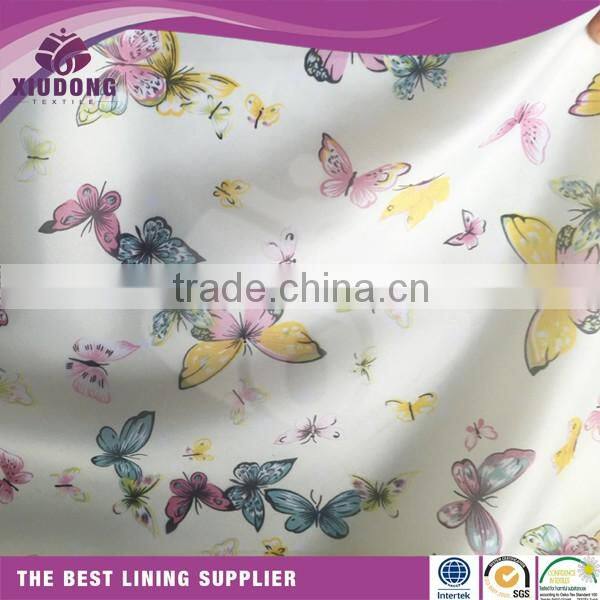 cheap 100% polyester crinkle taffeta fabric for lining