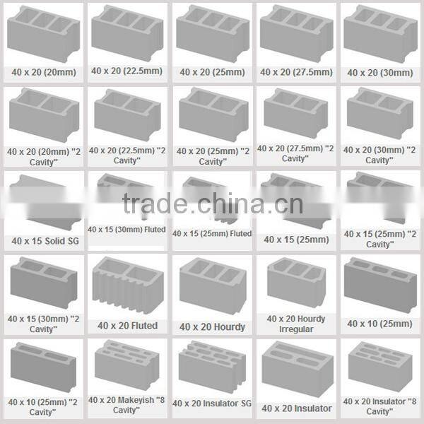 QT40-2 small manual Hollow Block manufacturing equipment