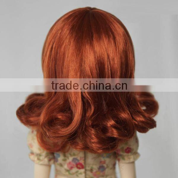 new arrival dark brwon bjd/blythe doll wig with wavy end