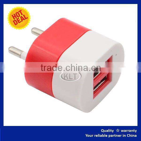 Japan cell phone charger CE ROHS FCC Approved Premium Quality 2 Ports Double USB