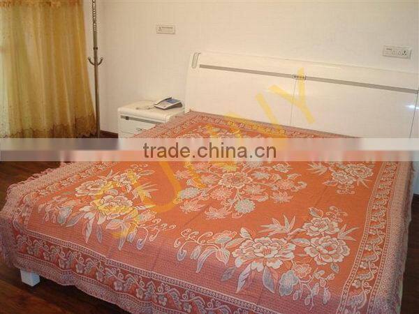 2015 New Hot Fashion hotsell complex grid pattern thread blanket