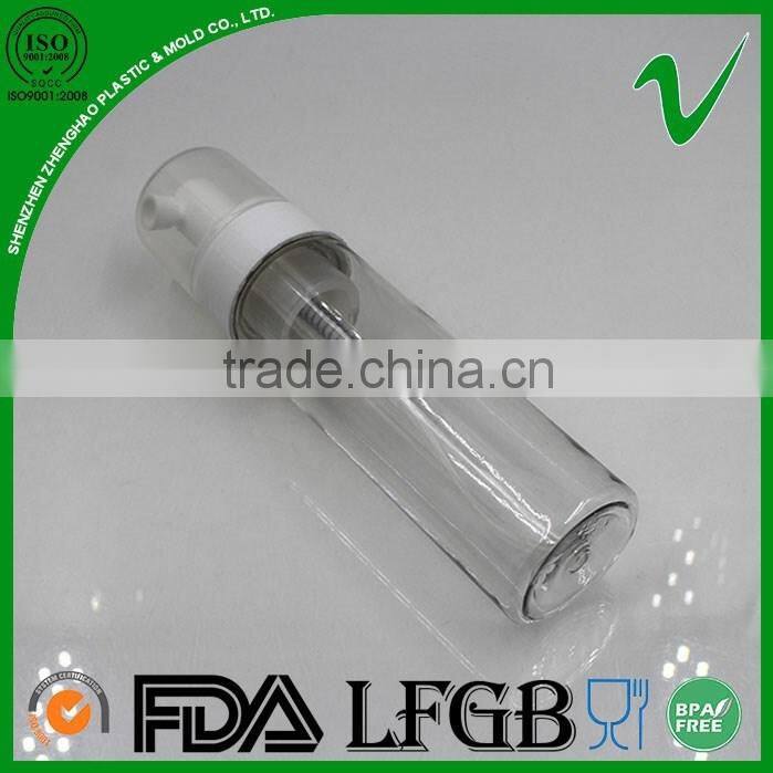 180ml PET cylinder clear plastic bottles for facewash