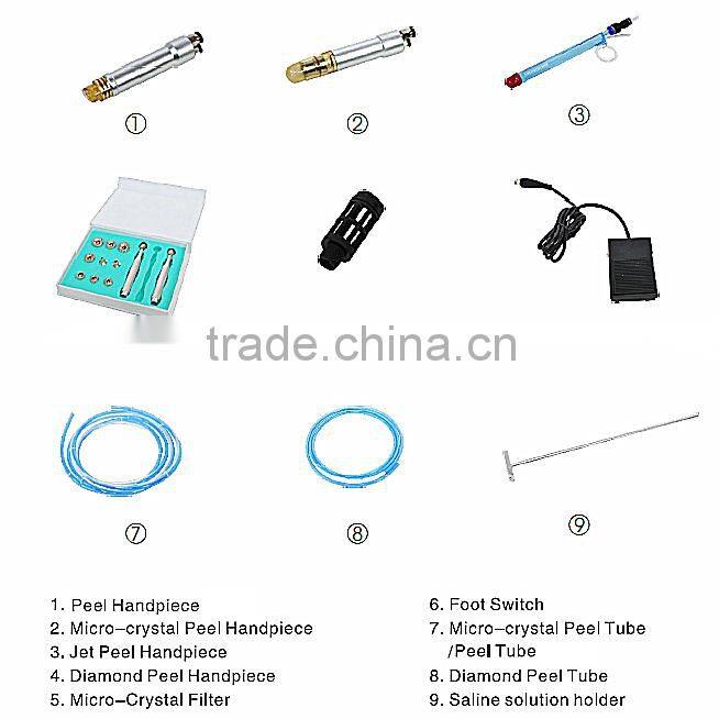 AYJ-G028C(CE) Crystal tip!! Skin scrubber/exfoliator /skin lifting/water peel microderbrasion and peel machine