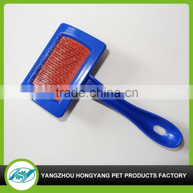 Factory supply and customized tool stainless steel cat grooming plastic brush