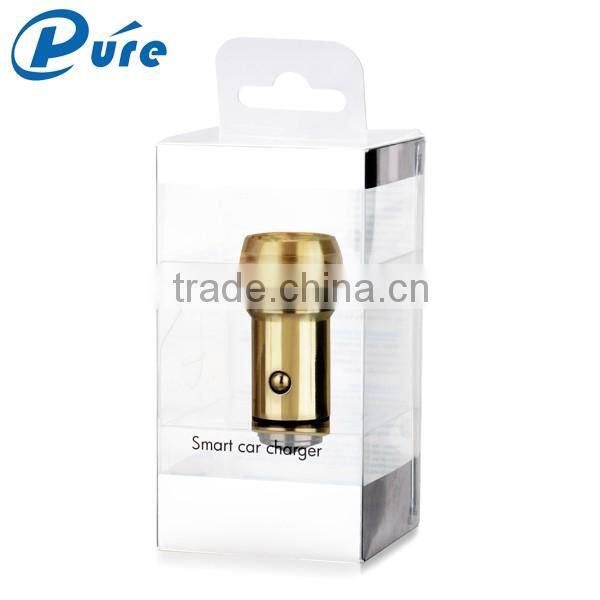 Factory Sale Car Charger Newest Design FCC CE RoHS Certified with Patent Quick Charge Car Charger Dual USB Phone Charger