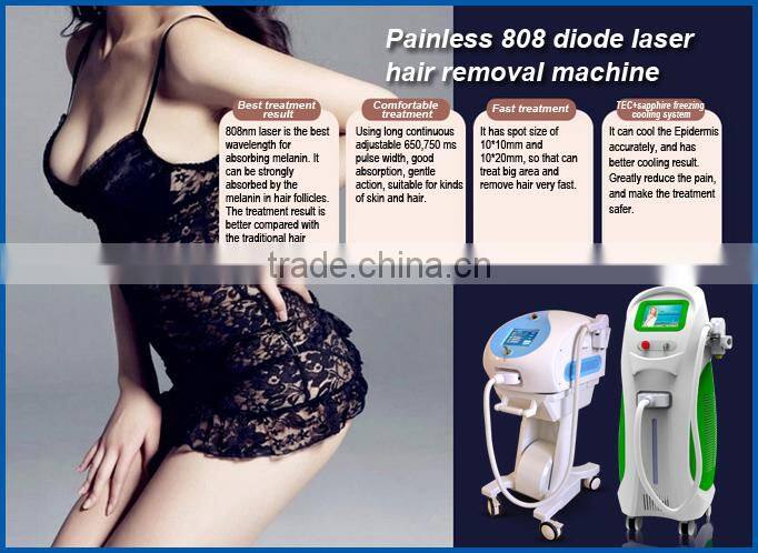 Professional 808nm diode laser/ diode laser hair removal/permanent hair removal