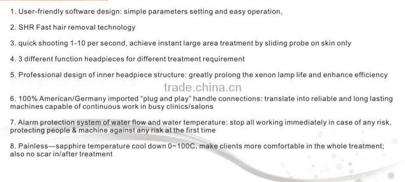 Hot Selling Proffessional Effectiveness IPL Radio Frequency Rf Skin Rejuvenation