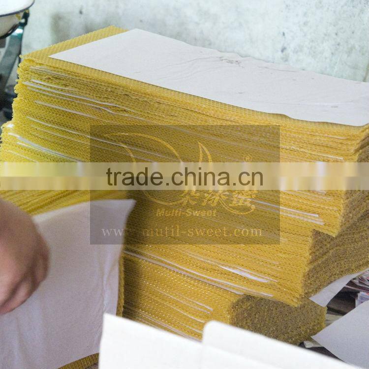 100% natural beeswax foundation sheet