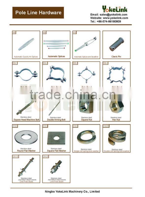 150 KN preformed dead-ends Thimble clevis with clevis pin