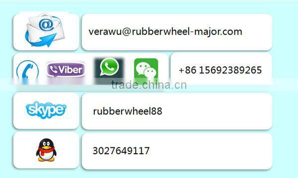 Pushing cart wheel solid rubber tyre 12X2