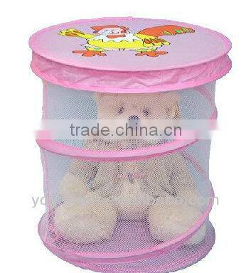 mesh pop up dirty laundry cartoon bag ,PE laundry bag, nelon laundry bag