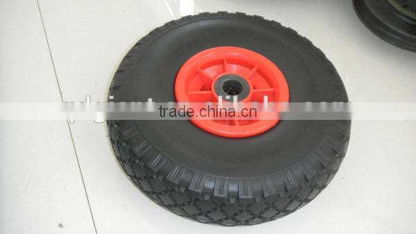flat free pu foam wheels 3.00-4
