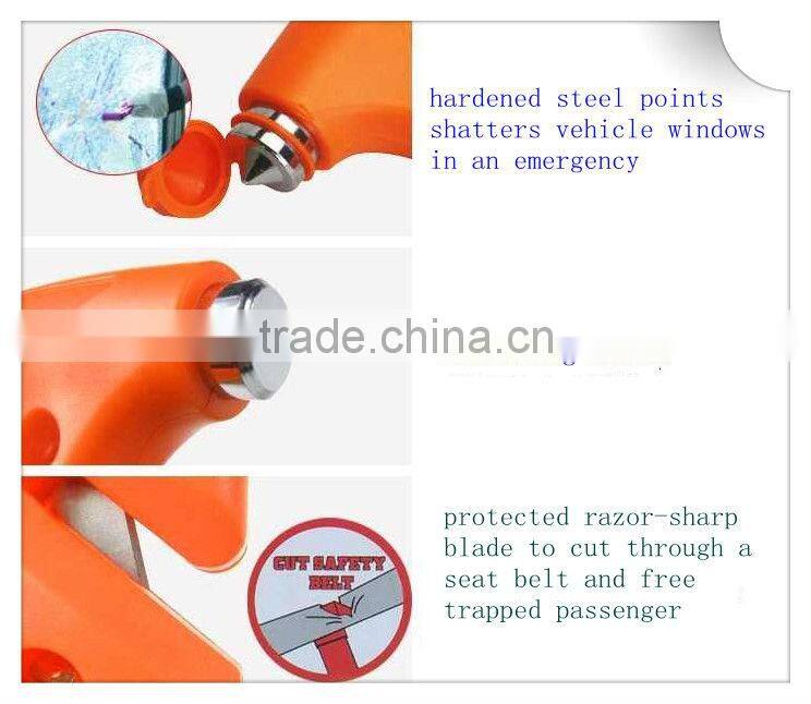 Emergency Hammer with Seat Belt Cutter