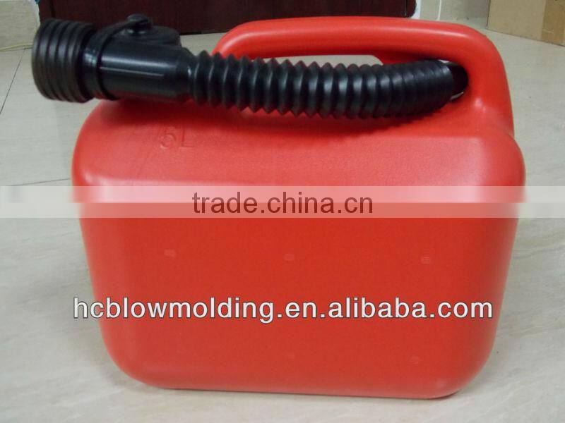 OEM Blow molding Plastic Unleaded Fuel Can with Pourer jerry cans hdpe Huizhou facatory