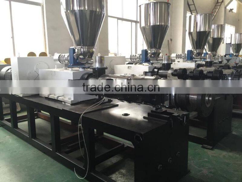 Double screw pvc extruder machine