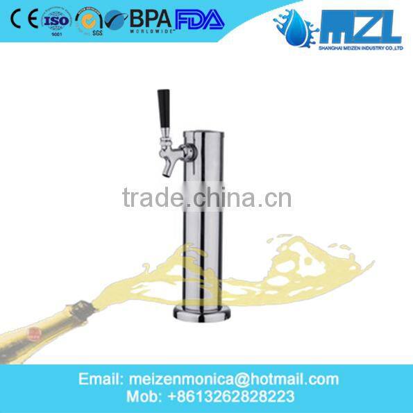 T style Beer Tower with chrome plated China factory price