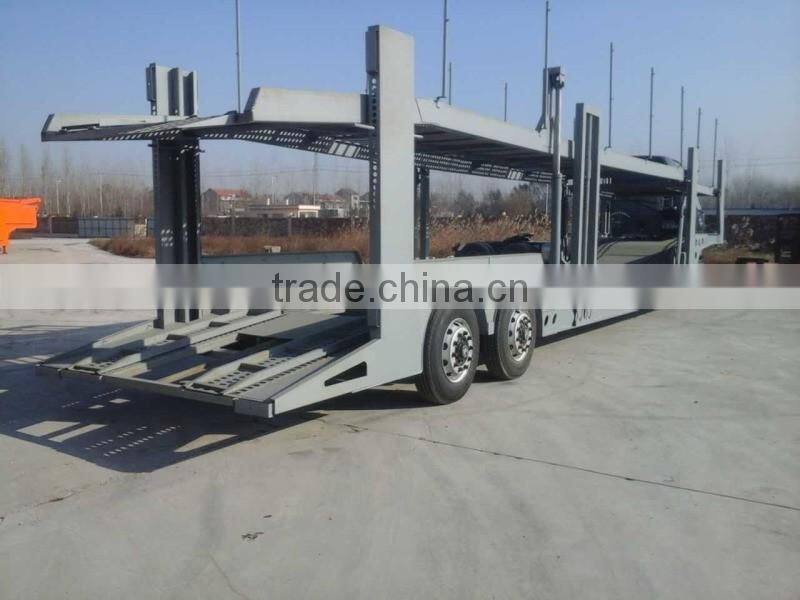2 / 3 axle car transport semi truck trailer, vehicle car carrier semi trailers for sale