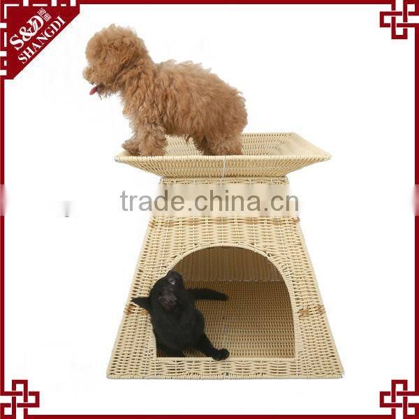 S&D plastic 100& hand woven waterproof indoor and outdoor water proof eco-friendly luxury dog bed