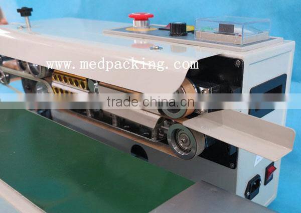 FR-770 Continuous film sealing machine,plastic bag package machine, band sealer,horizontal and vertical heating sealing machine