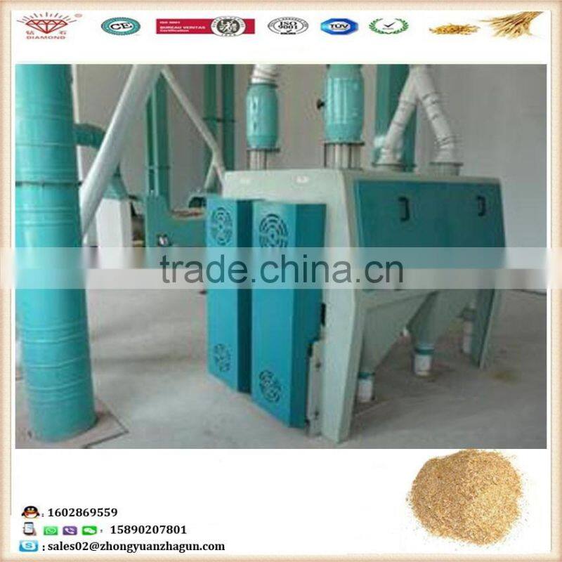 High quality Single Wheat Bran Finisher price wheat flour mill factory