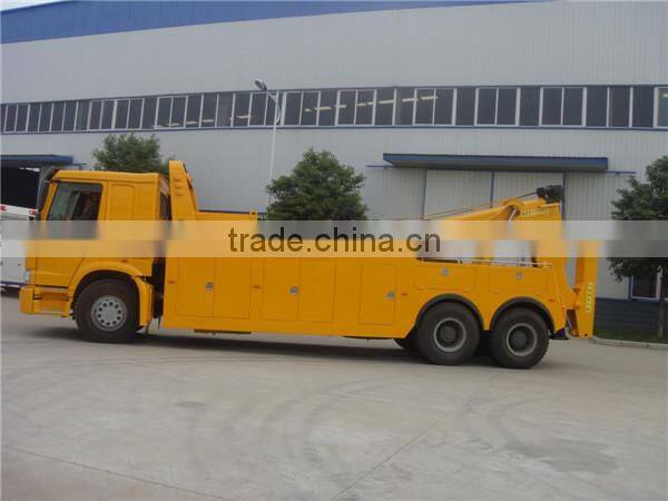 best quality HOWO 6X4 lifting and towing wrecker truck