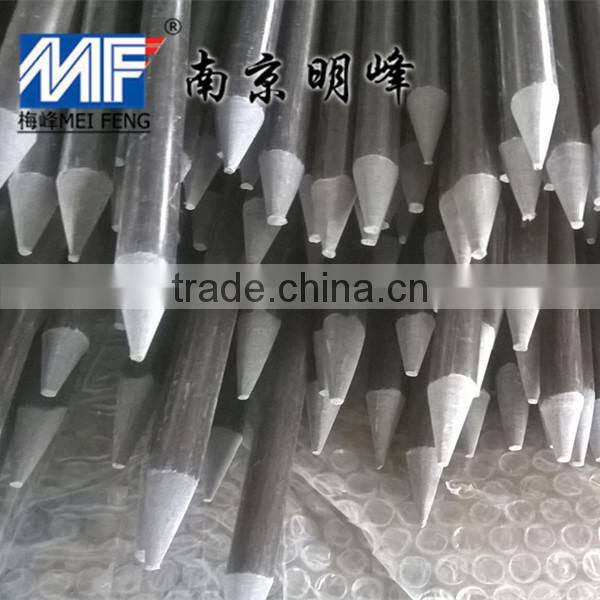 Nanjing Factory Brown fiberglass driveway reflective marker wth SS Cap