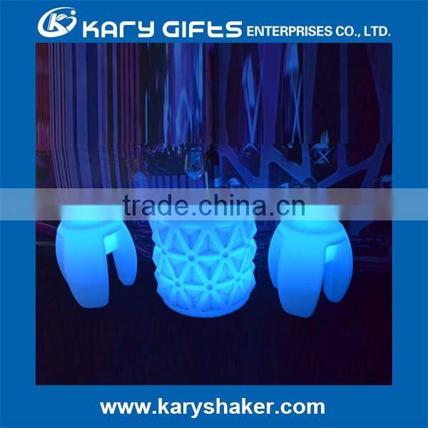 16 color changing rechargeable led funny bar stool
