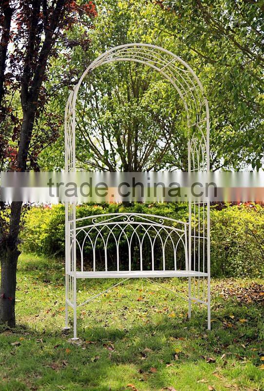 Vintage Style Anti White Garden Wedding Arch