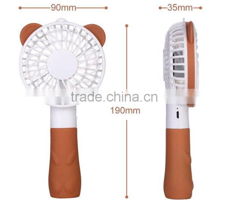 CT-740 The new mini USB charging fan Cartoon charging fan small handheld Outdoor Garden small fan