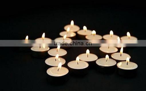 N536 White Color Tea Light Type Tin Candles