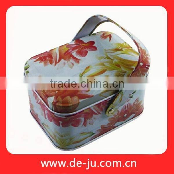 Yellow Coat Chicken Printing Cute Small Metal Tin Boxes