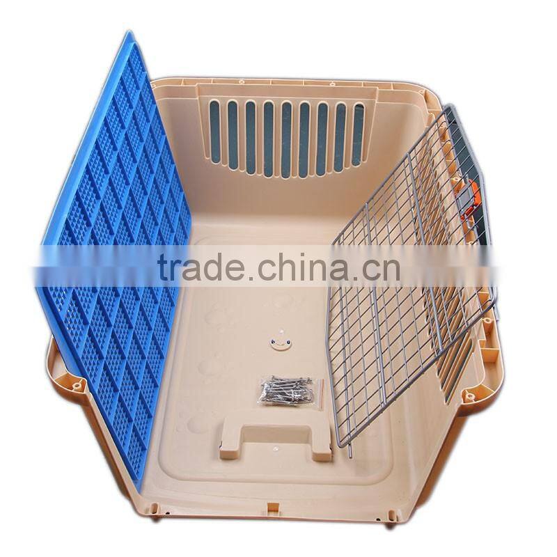 Taizhou manufacture plastic pet carrier kennel cat dog house