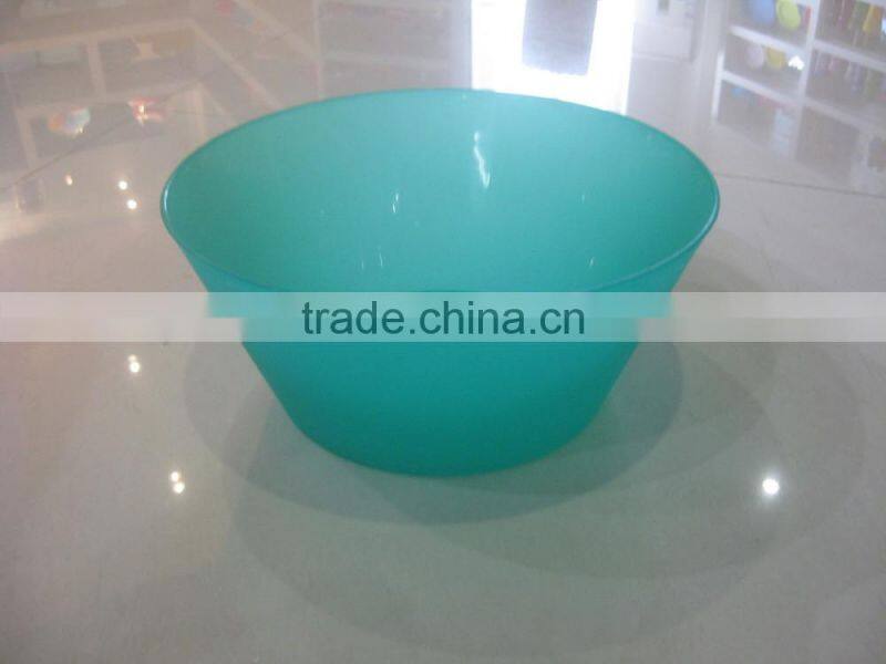 7sets Food grade unbreakable Plastic salad bowl with big fork and spoon