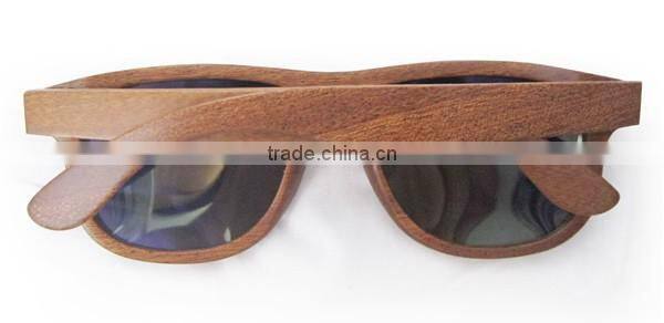 High quality sapele wood-framed lenses sunglasses