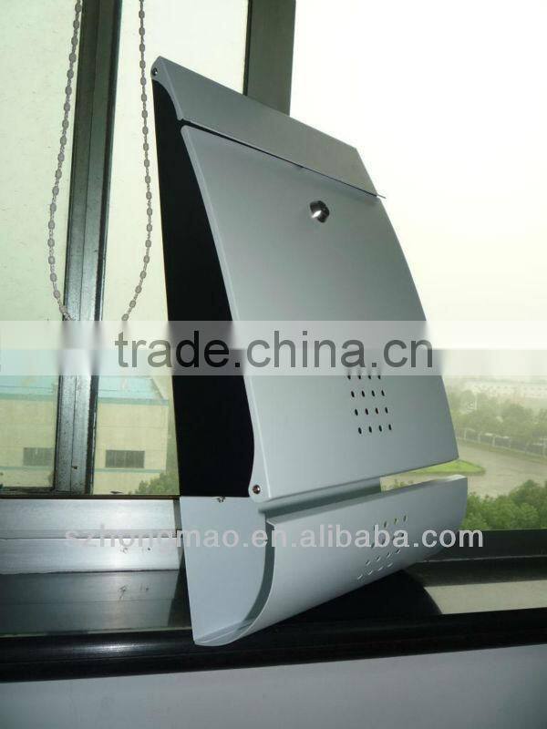 Budget Post box Galvanized steel weather proof mail boxes HPB016 GS