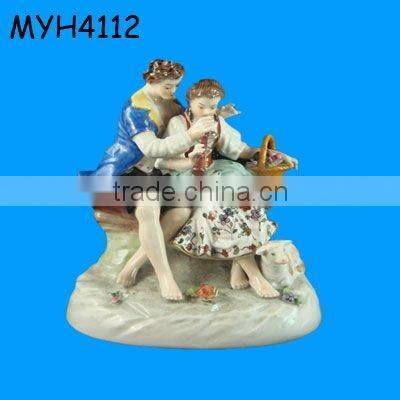 Customized ceramic bisque fairy figurines with wings