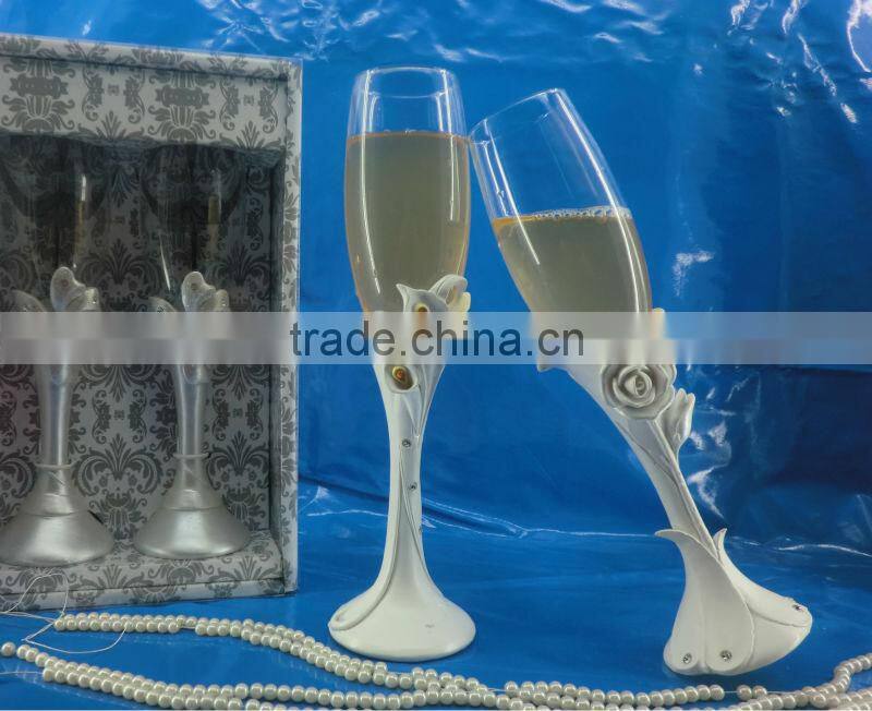 blue starfish champagne toasting flutes wedding souvenirs 2014